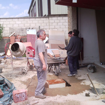 Construcción del comedor